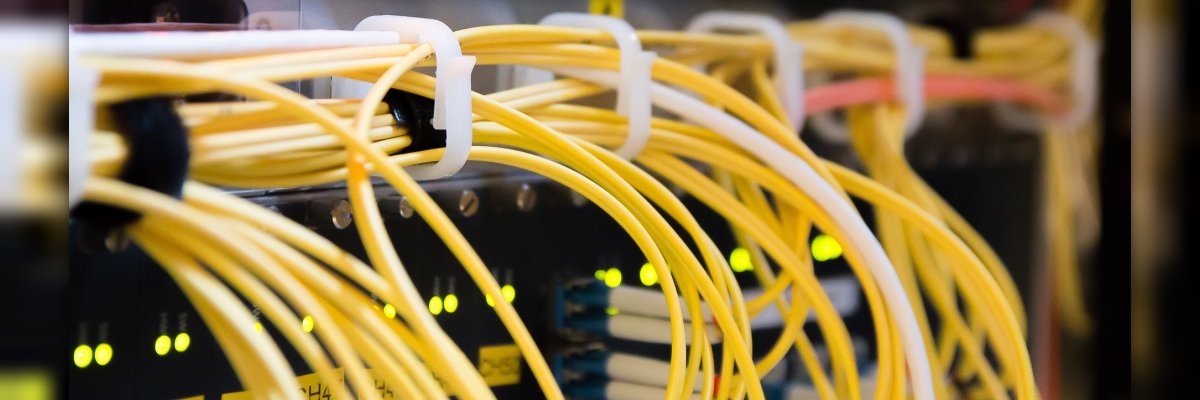 Ein Bild von mehreren Computerkabeln