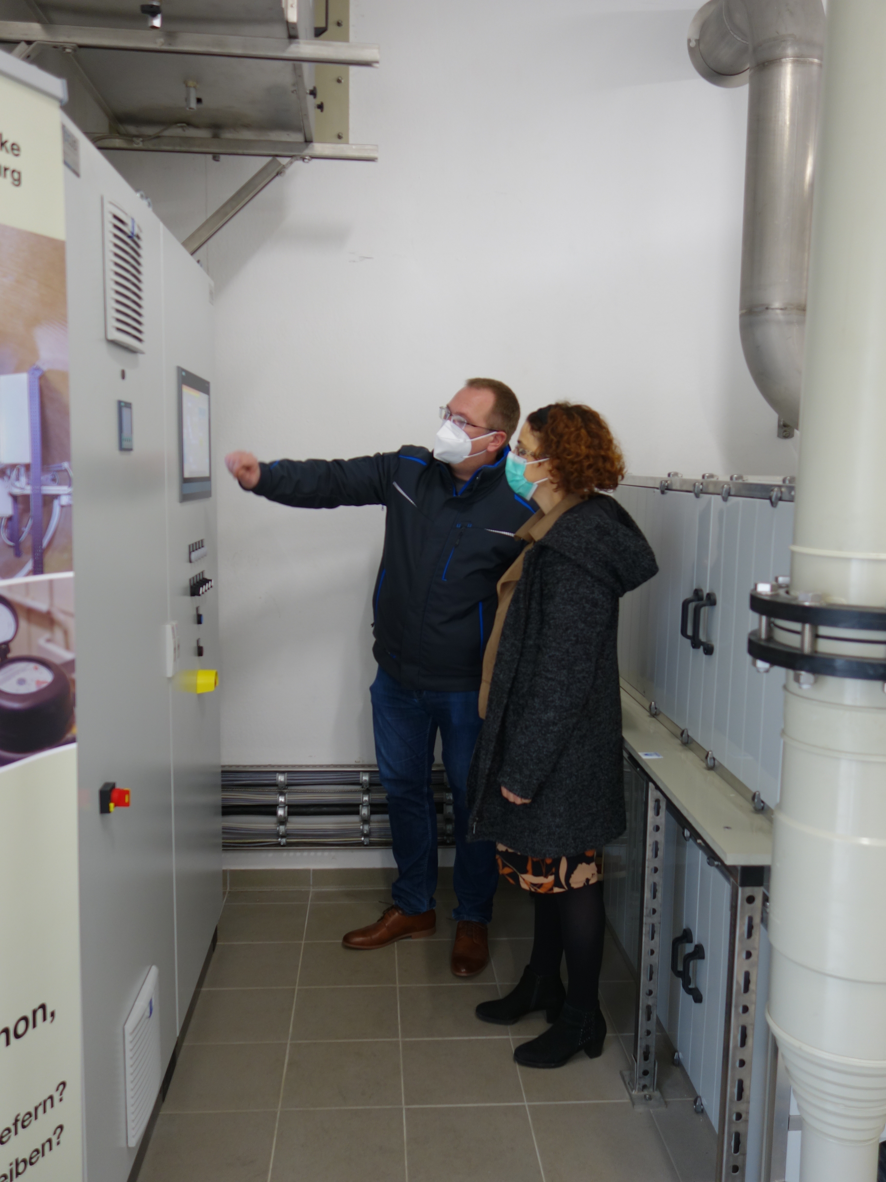 v.l.n.r. René Gilardi und Erste Beigeordnete Gabriele Greis