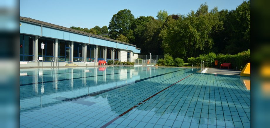 Bild vom Außenbereich des Freibades