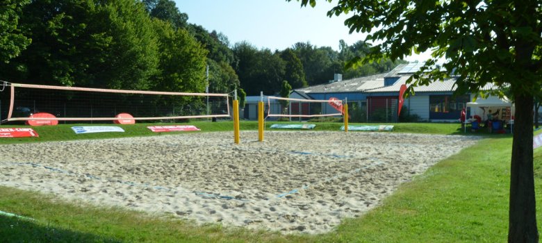 Bild vom Beachvolleyballfeld