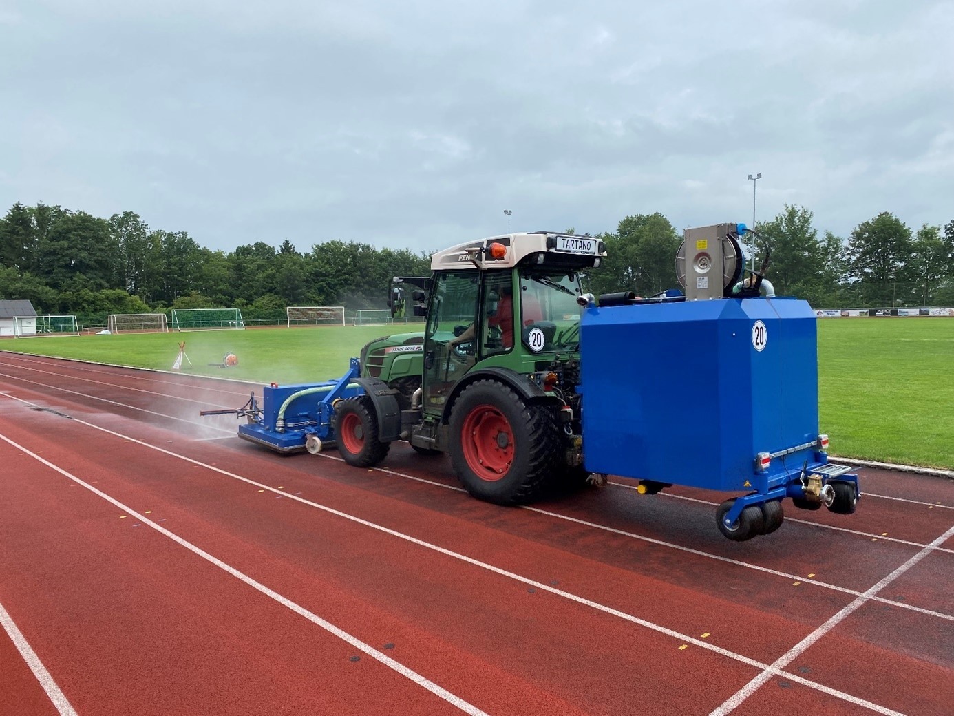 Kunststofflaufbahn Burbach-Stadion