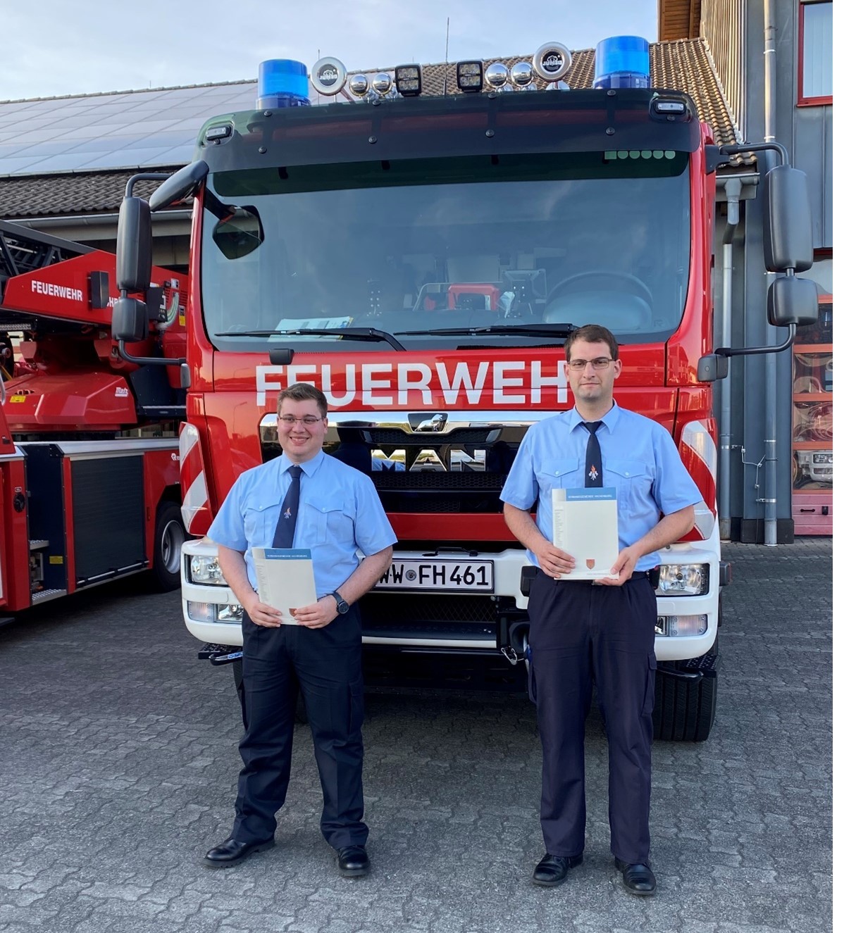 Die neue Hachenburger Wehrführung: Thomas Lück und Carlo Kunz