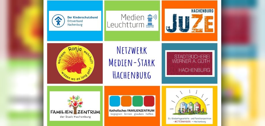 Logos der Partner von Netzwerk Medien-Stark