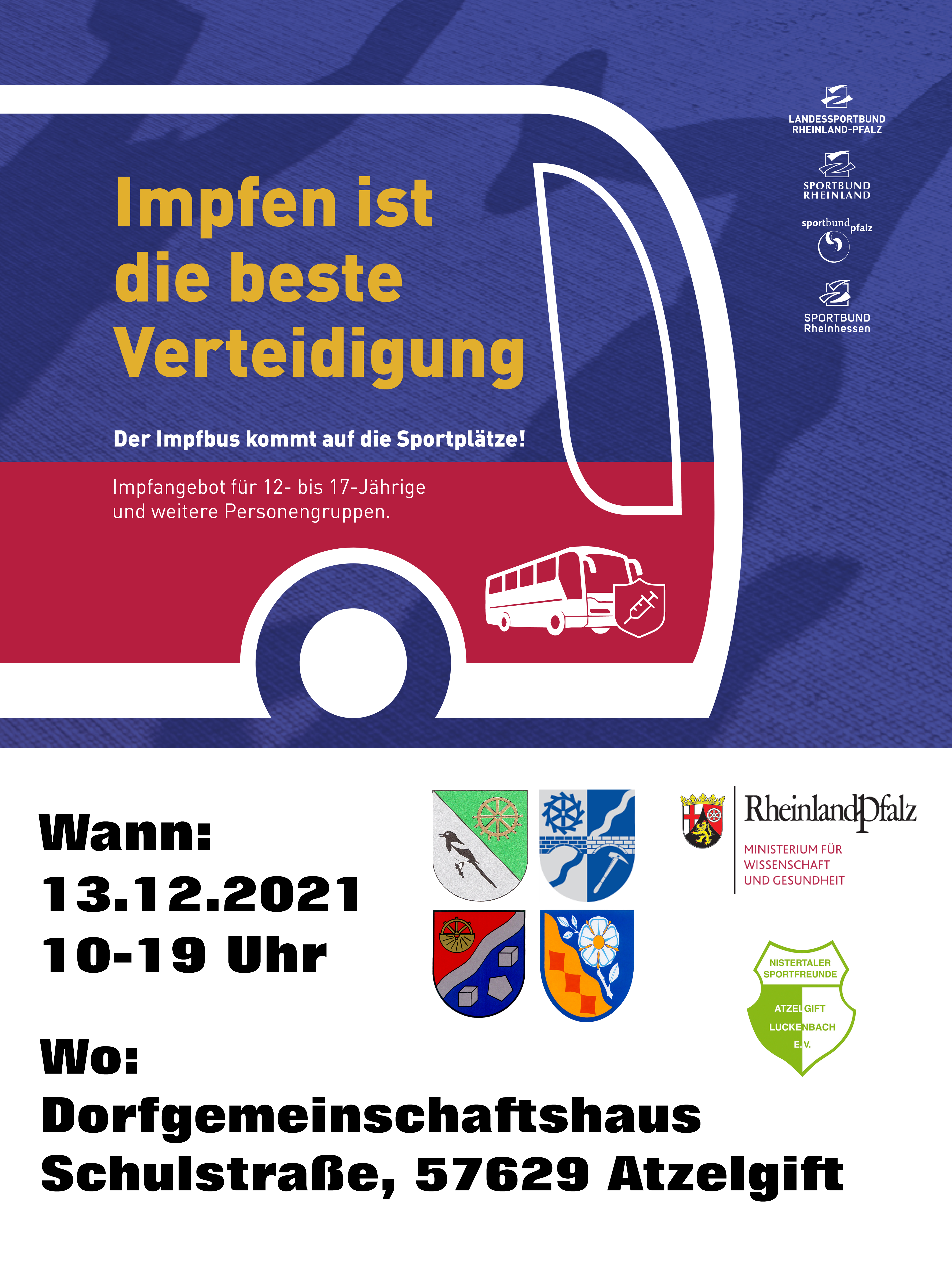Flyer Impfbus in Atzelgift