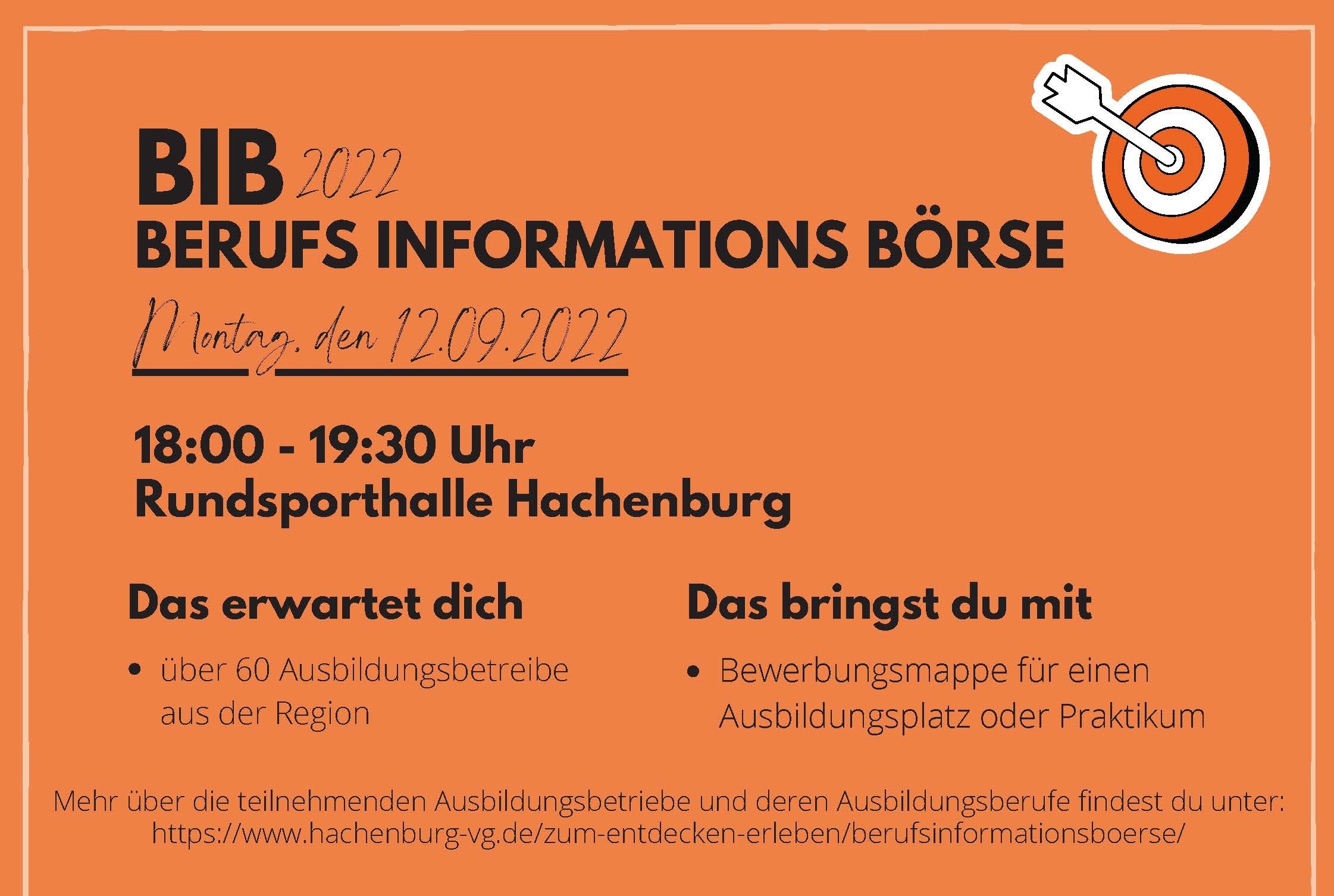 Plakat der Berufs Informations Börse