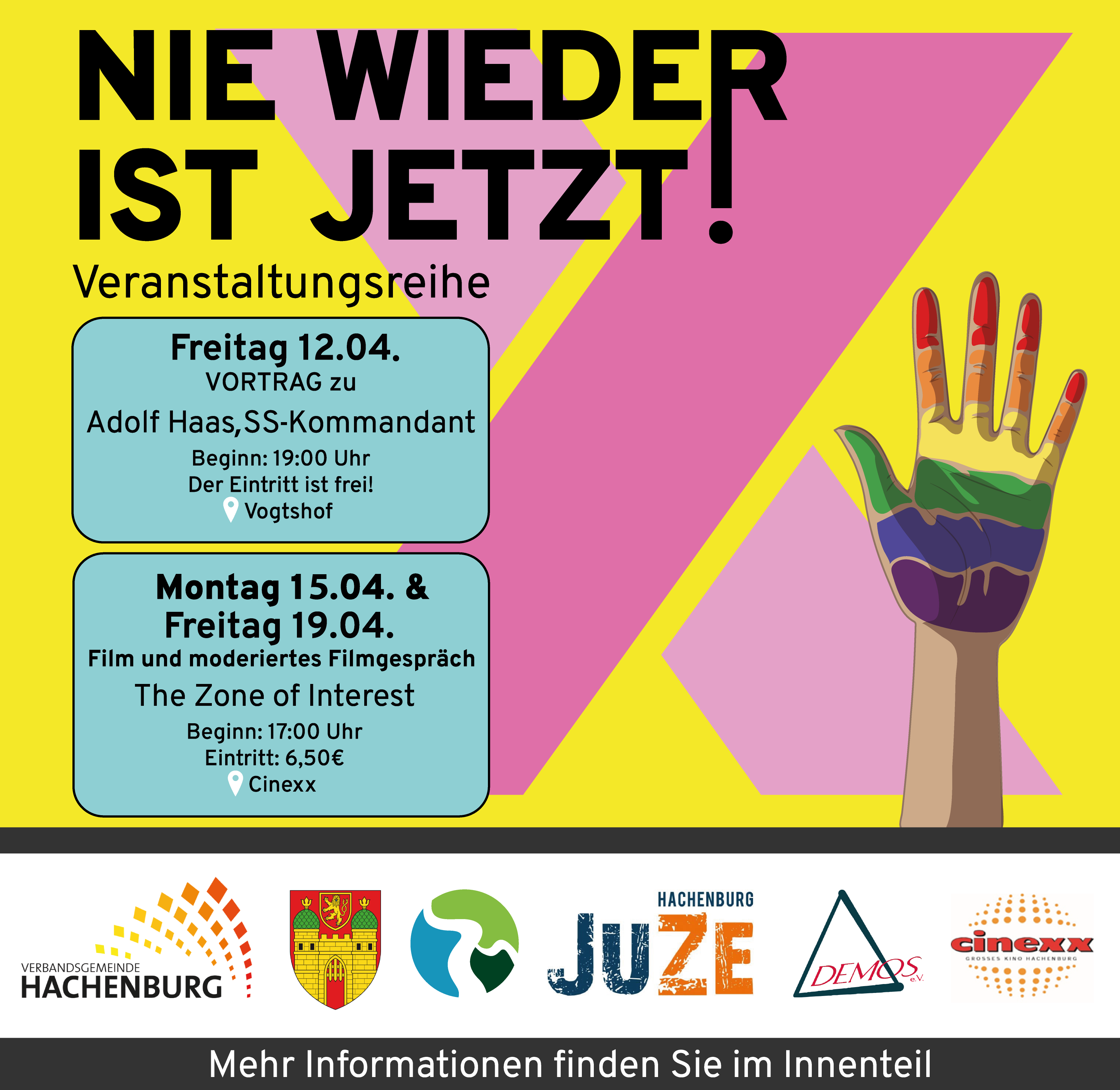 Plakat zu Nie wieder ist jetzt