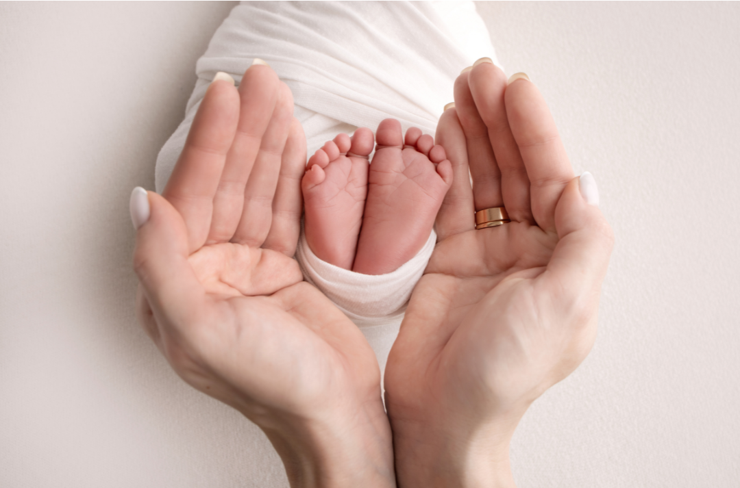 Bild von Babyfüßen