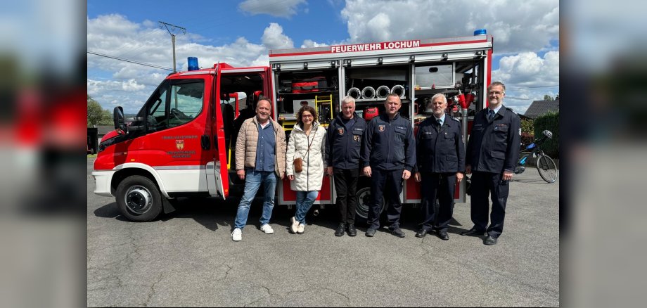 Bild von dem neuen Kleinlöschfahrzeug der Löschgruppe Lochum