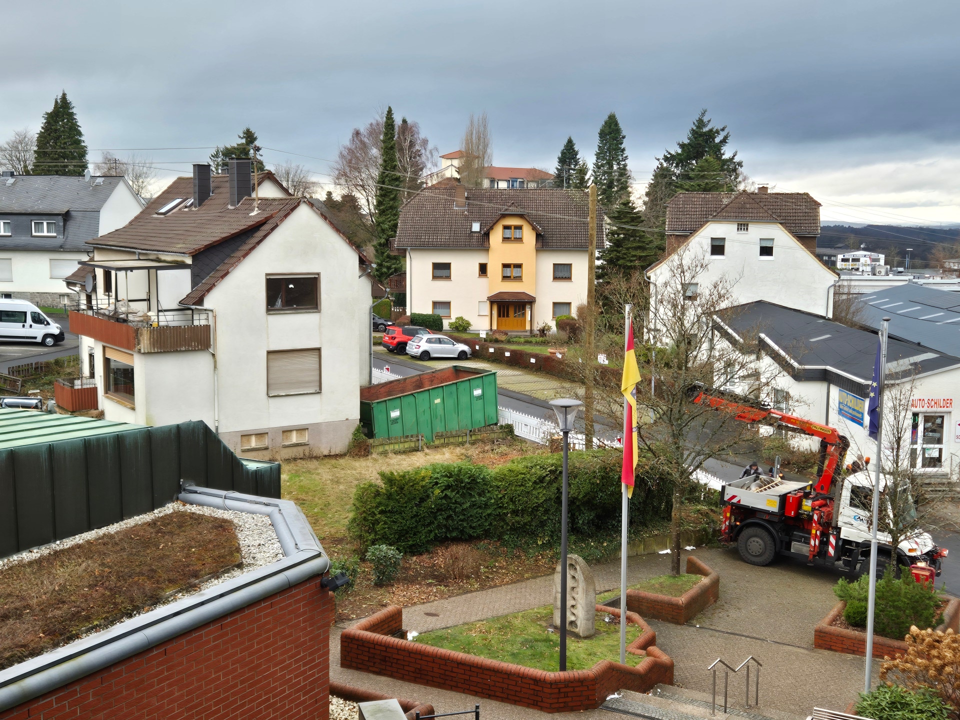 Ein Haus in der Gartenstraße welches abgerissen wird