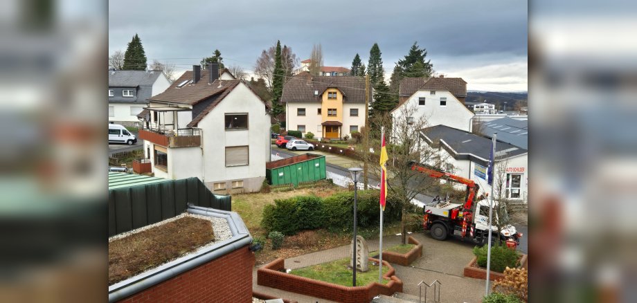 Ein Haus in der Gartenstraße welches abgerissen wird