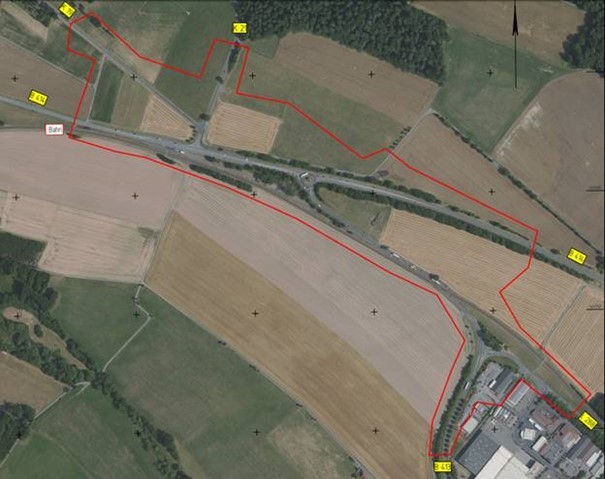 Lageplan B 414 B 413