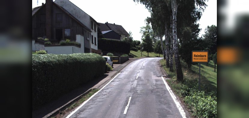 Foto einer Straße in Heimborn