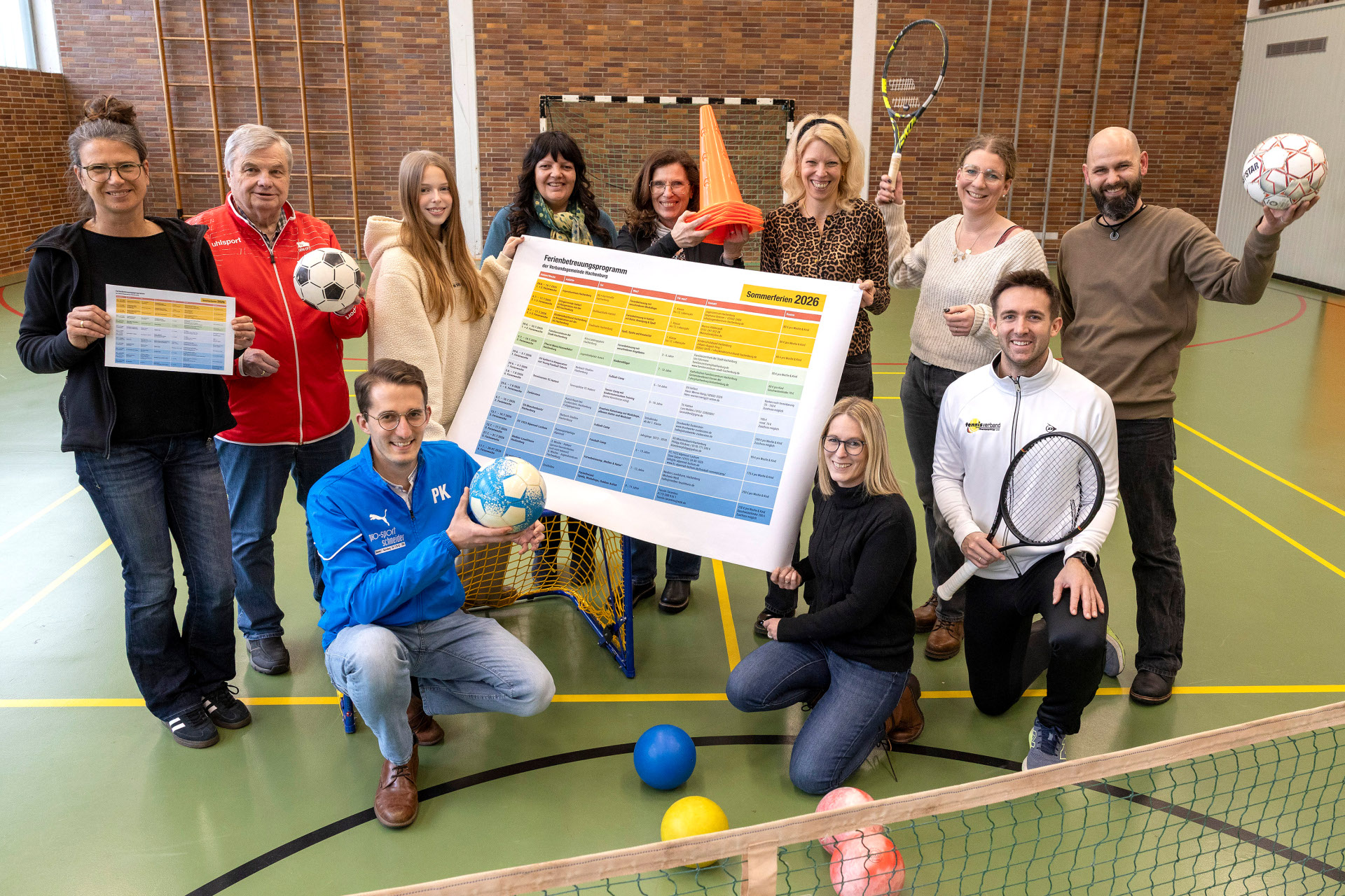 Gruppenbild der Betreuer der teilnehmenden Organisatoren für den Ferienspaß 2026