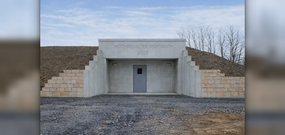 Der Hochbehälter in Mörsbach