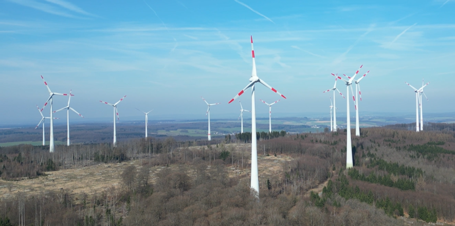 Windkraftanlagen auf dem Hartenfelser Kopf