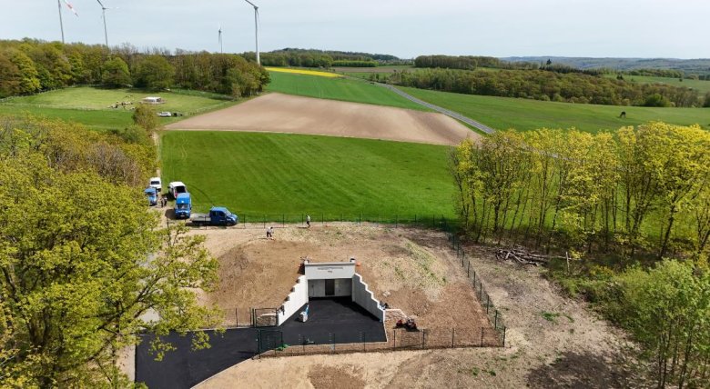 Luftbild zu Baumaßnahme Hochbehälter Mörsbach