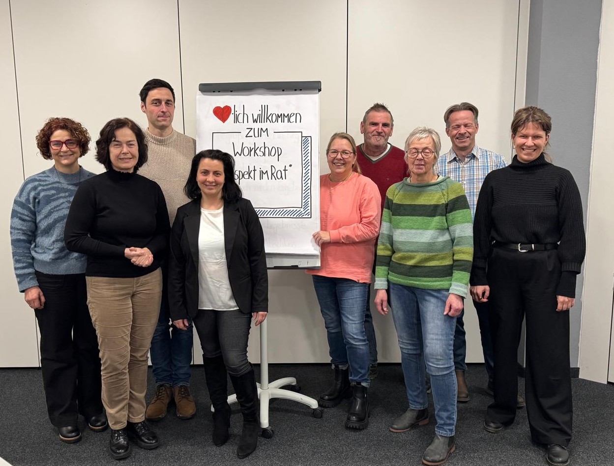 Gruppenfoto Workshop "Respekt im Rat"