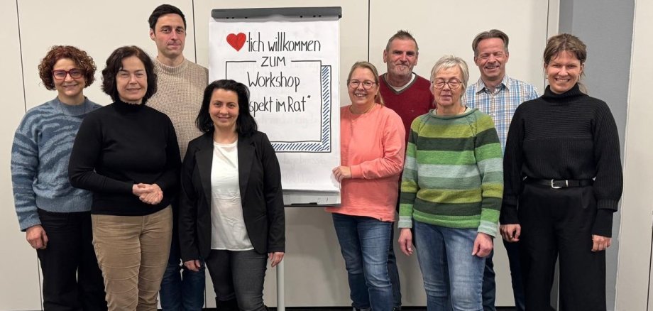 Gruppenfoto Workshop "Respekt im Rat"