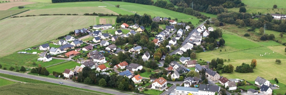 Luftbild der Ortsgemeinde Winkelbach