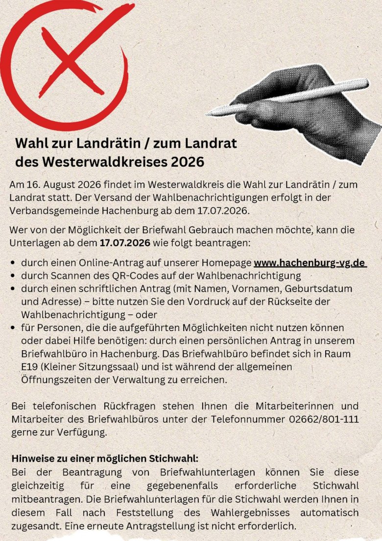 Flyer Landratswahl